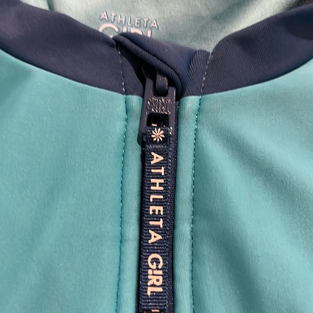 NWOT Athleta Girl Bora Bora Blue Rashguard One Piece Swimsuit Size XL/14